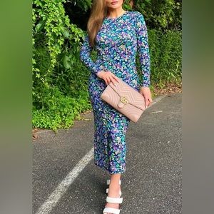 ASOS Floral Dress with Ruching  Sz US 4